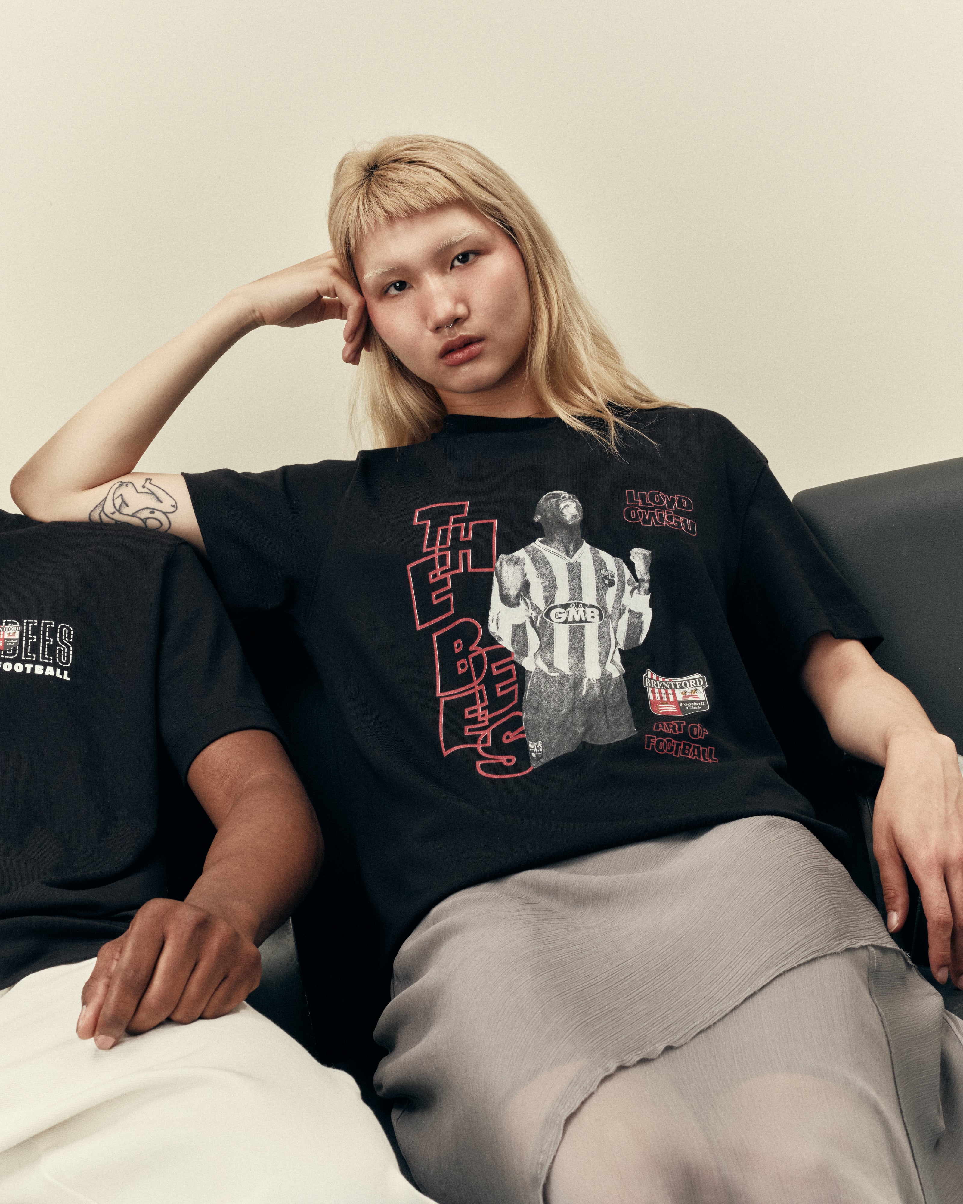 ART OF Football x Brentford Owusu Tee | AOF Black Graphic T-shirt