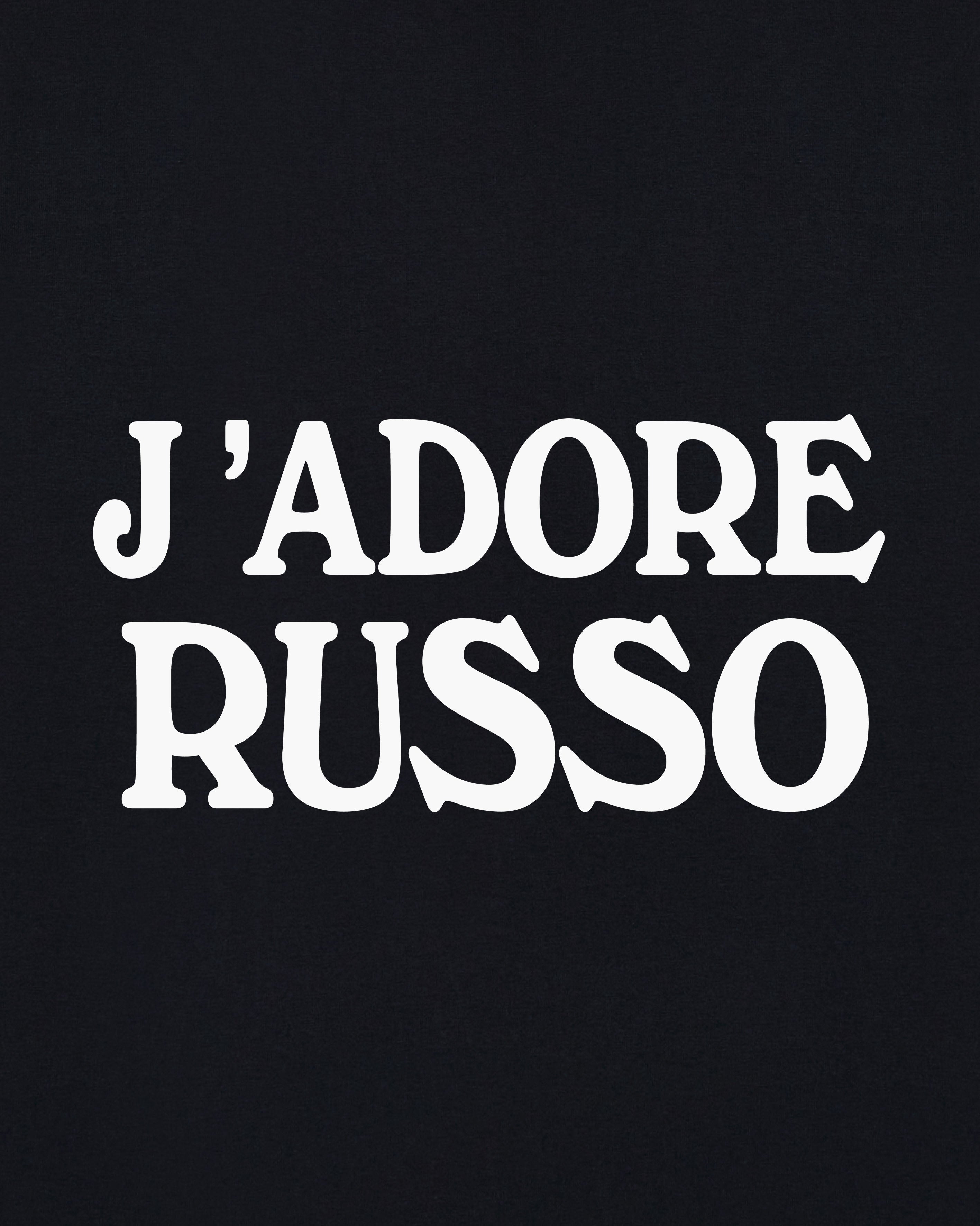 AOF J'adore Russo Crop T-Shirt | Black Graphic Tee | Art of Football