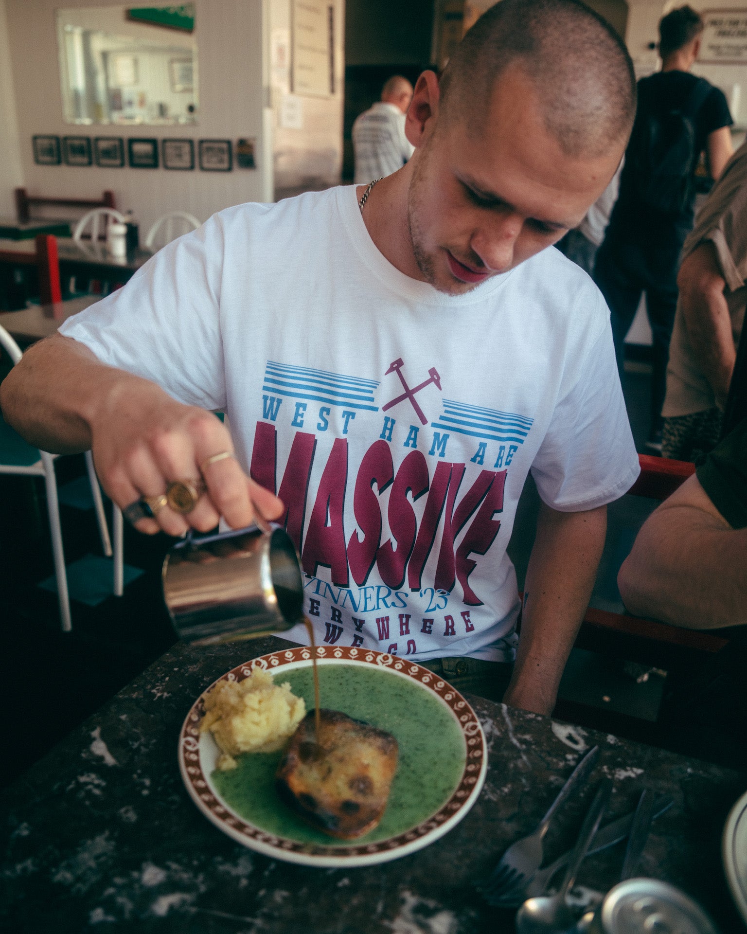 ART OF x West Ham Are Massive Tee | White Graphic Football T-shirt