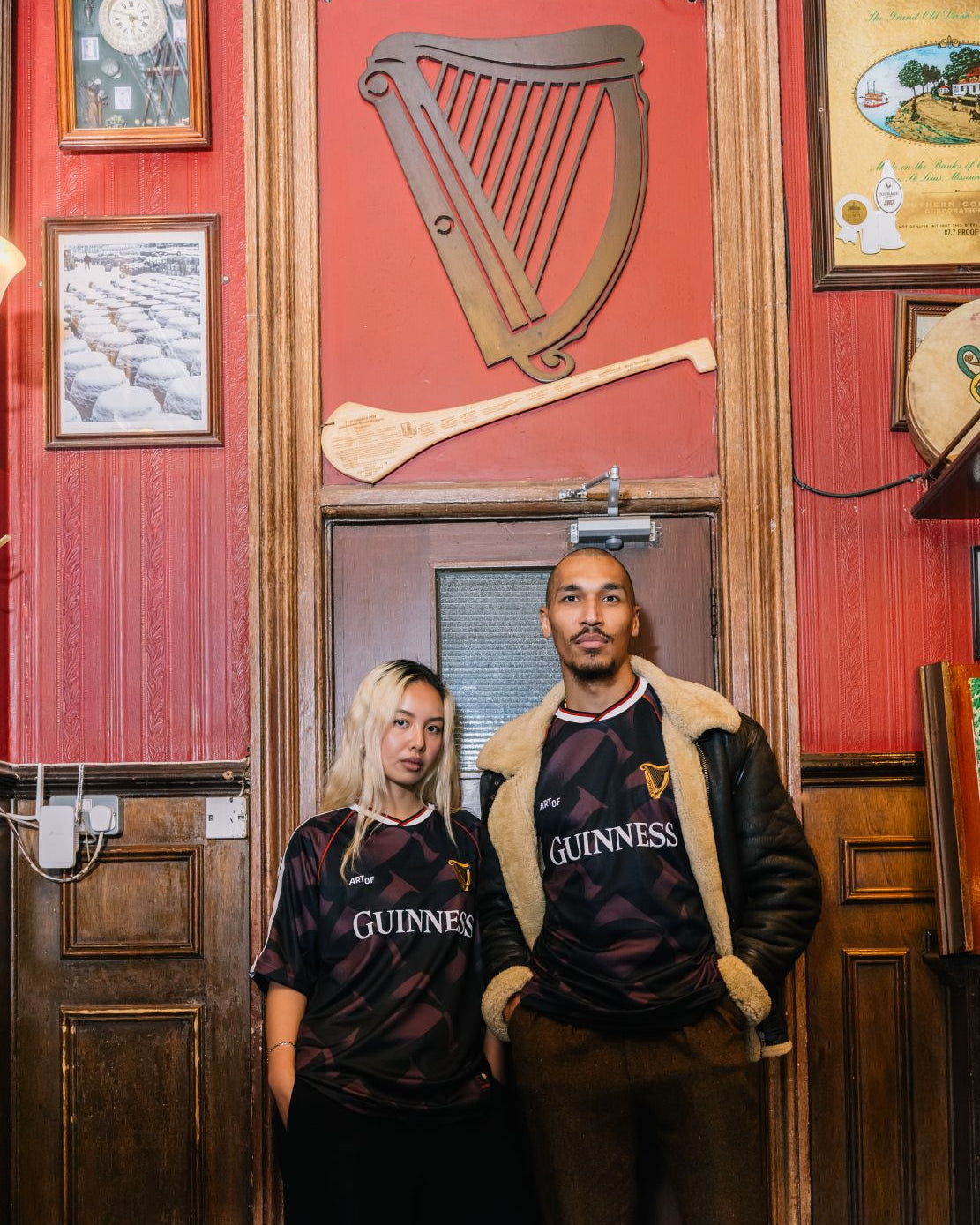 ART OF Football x Guinness Football Shirt | AOF Burgundy Top