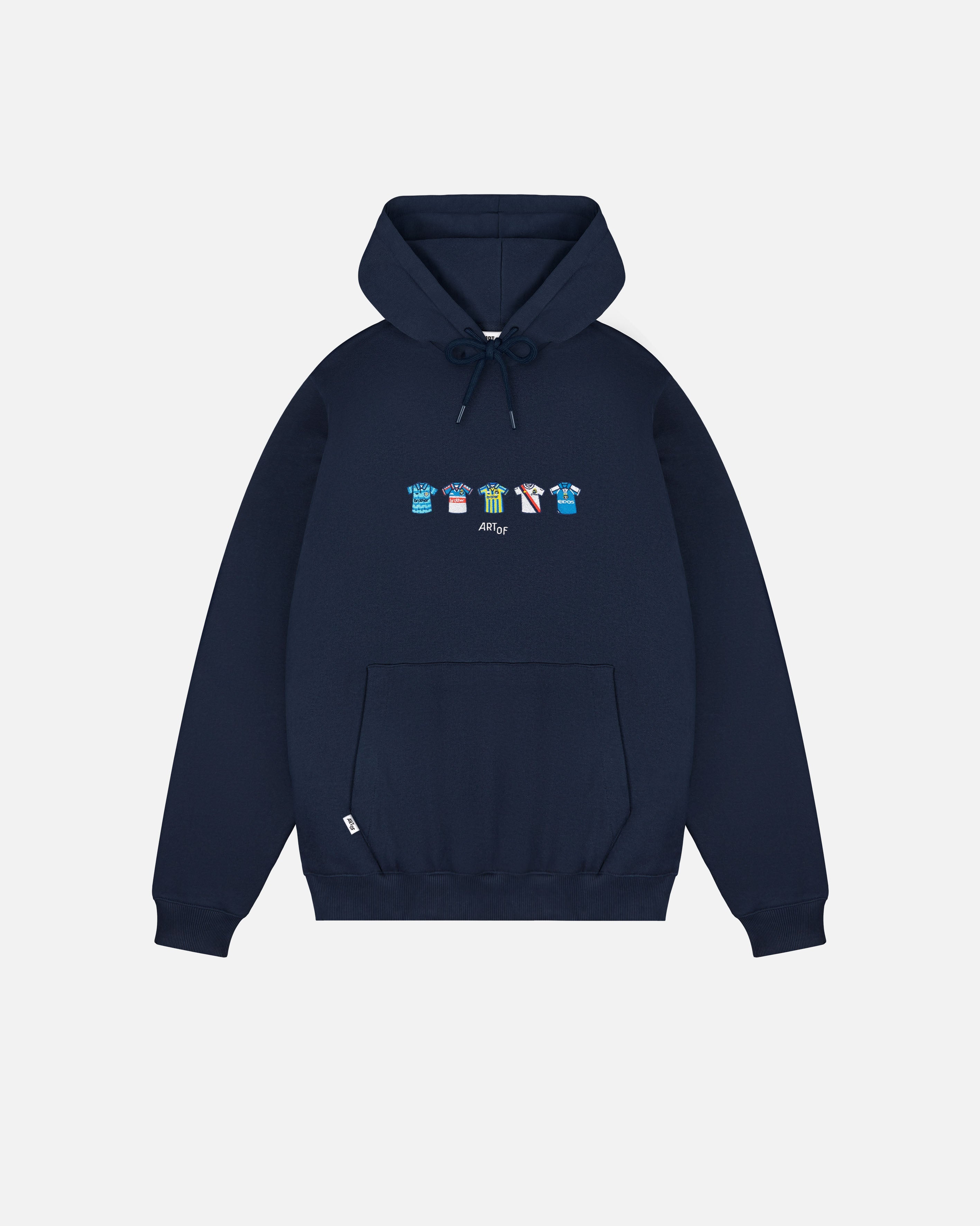 ART OF x MCFC Embroidered Classics Navy Hoodie | Shop Football