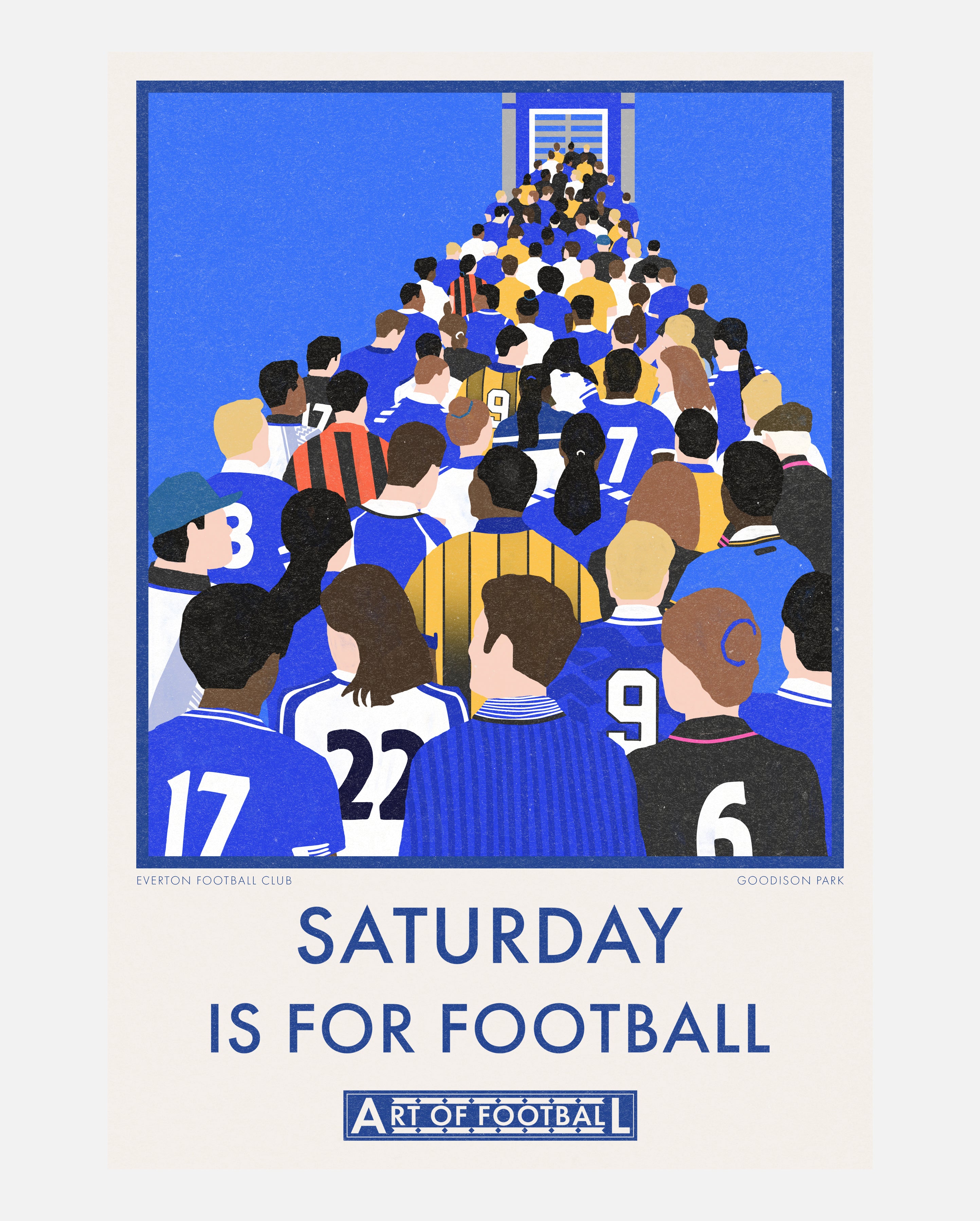 ART OF x Everton Saturday Is For Football Print | EFC Wall Art