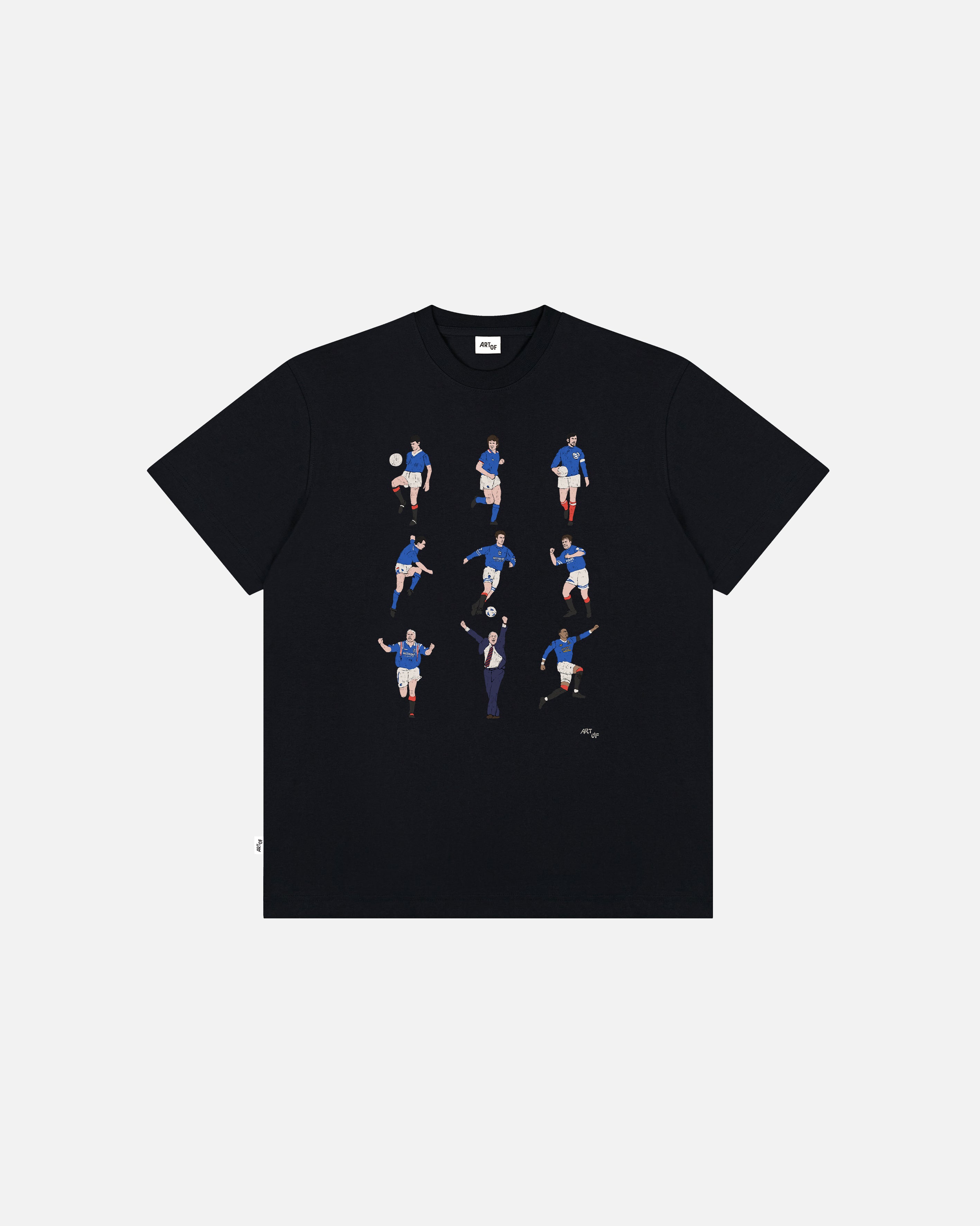 ART OF x Rangers Generations Tee | Black Graphic Football T-shirt