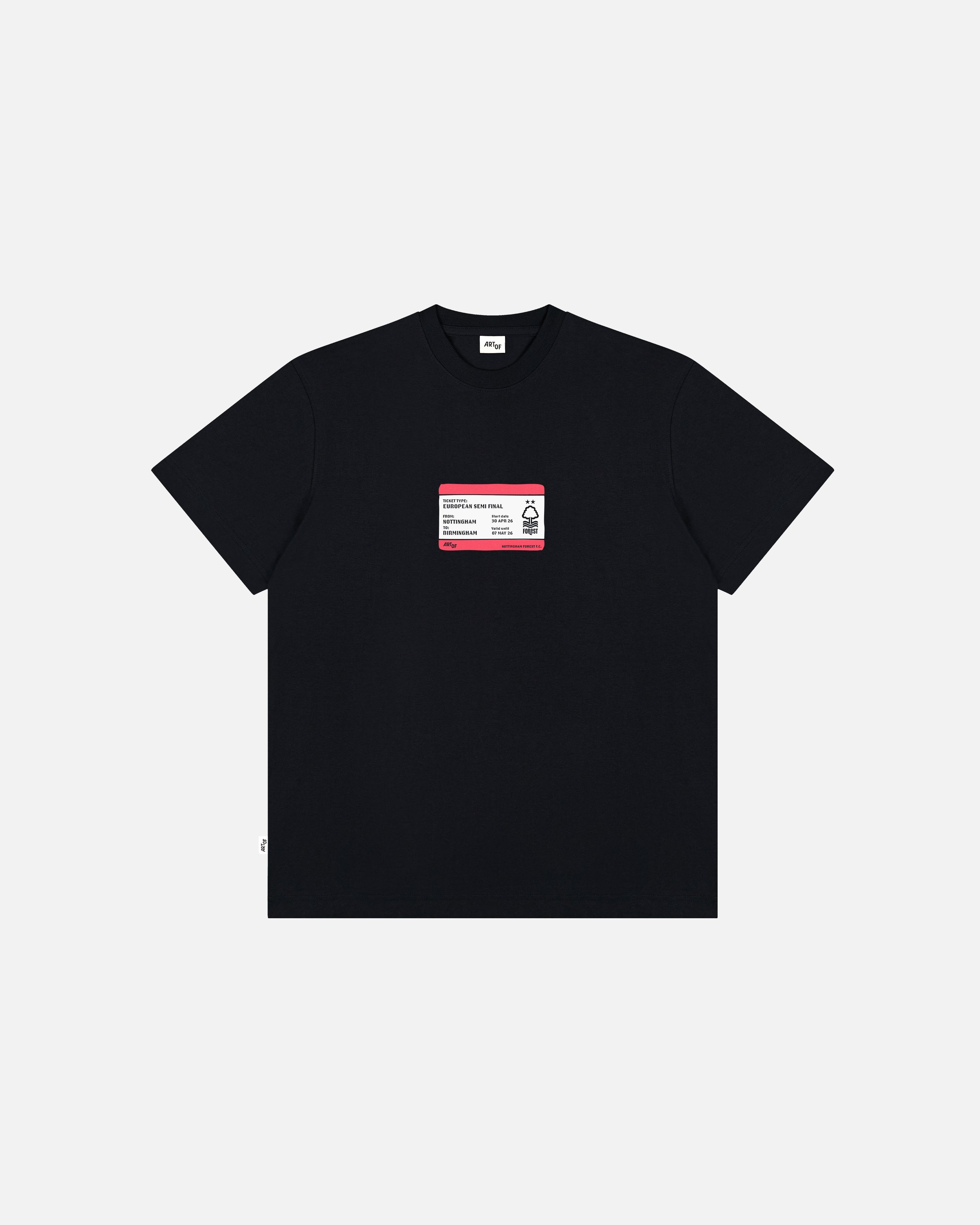 ART OF Forest in Birmingham Tee | NFFC Black Graphic Football T-shirt