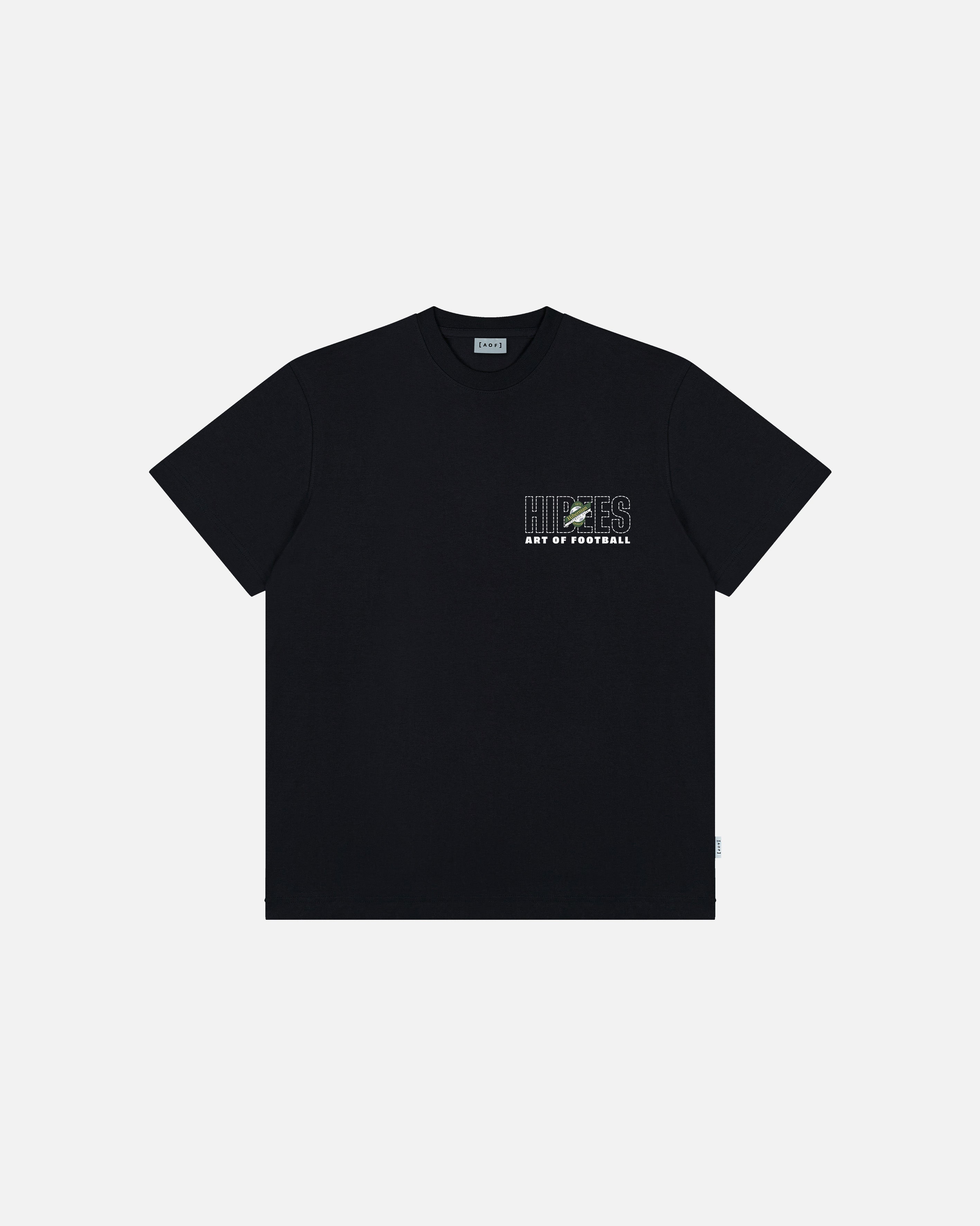 AOF Hibernian 90s Tee | Black Graphic T-shirt | Art of Football