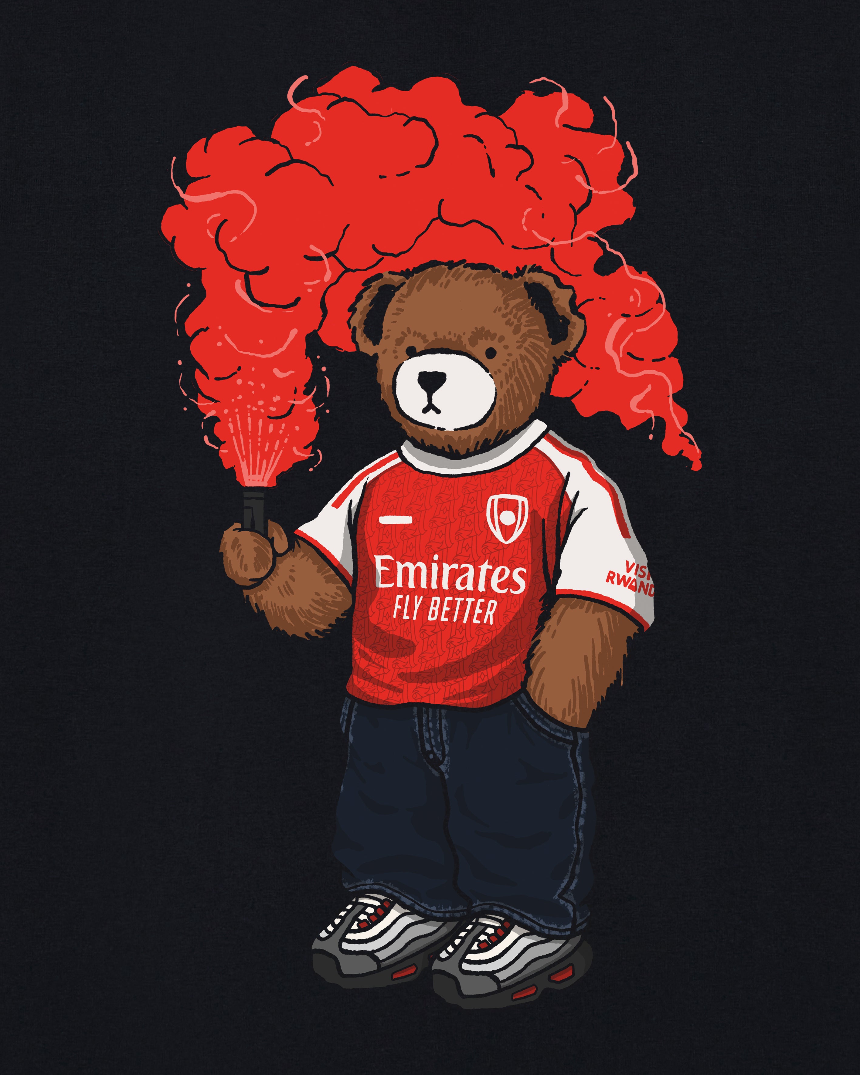 ART OF AFC Champions Pickles Tee | Black Graphic Football T-shirt