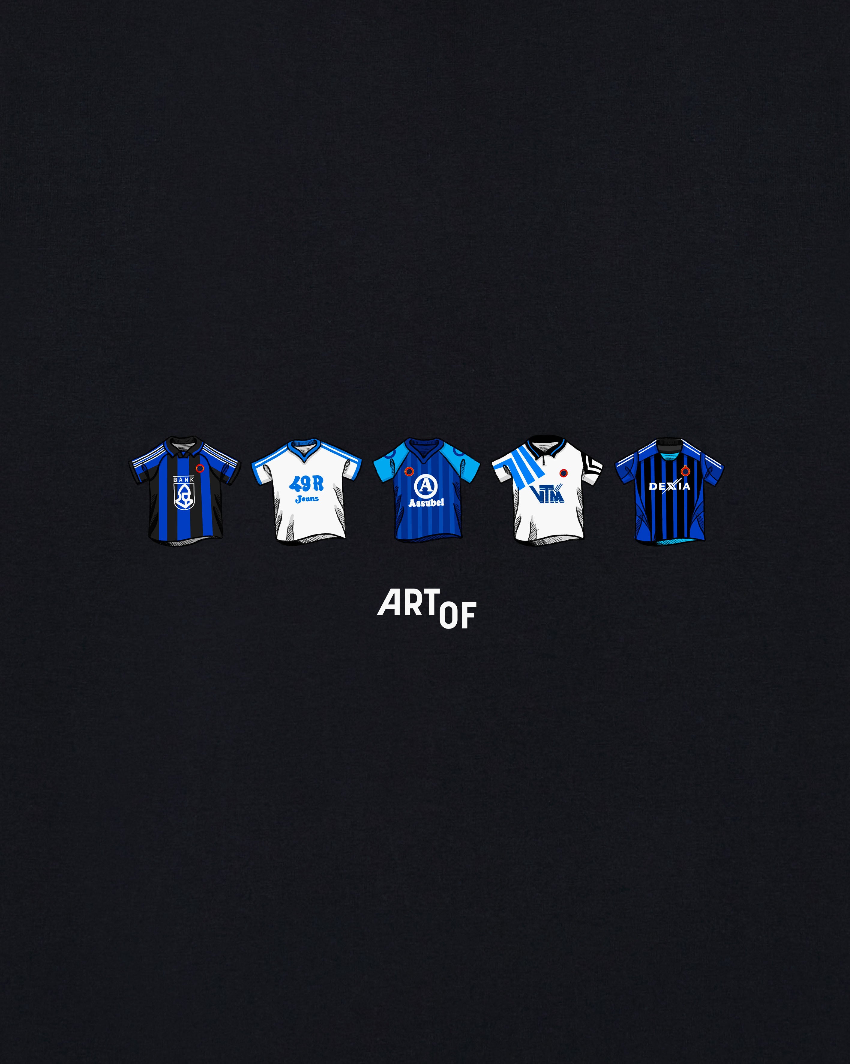 ART OF x Club Brugge Printed Classics Tee | Black Football T-shirt