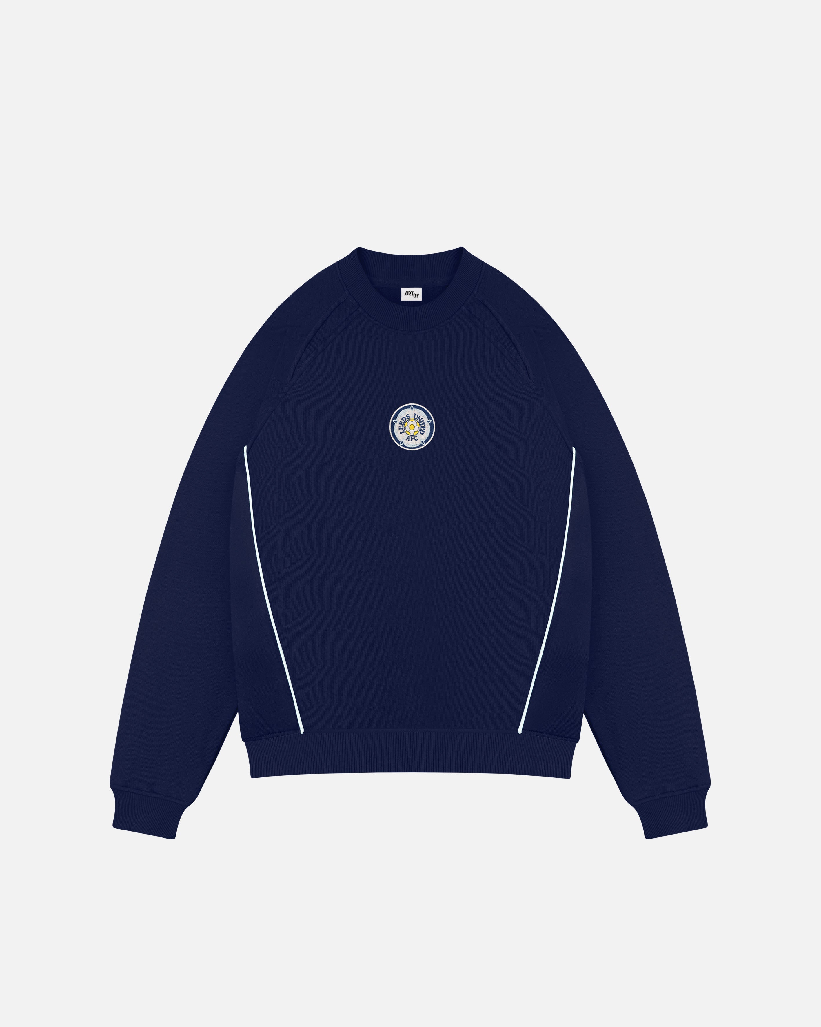 ART OF x Leeds United Navy Panelled Sweat | Shop Football