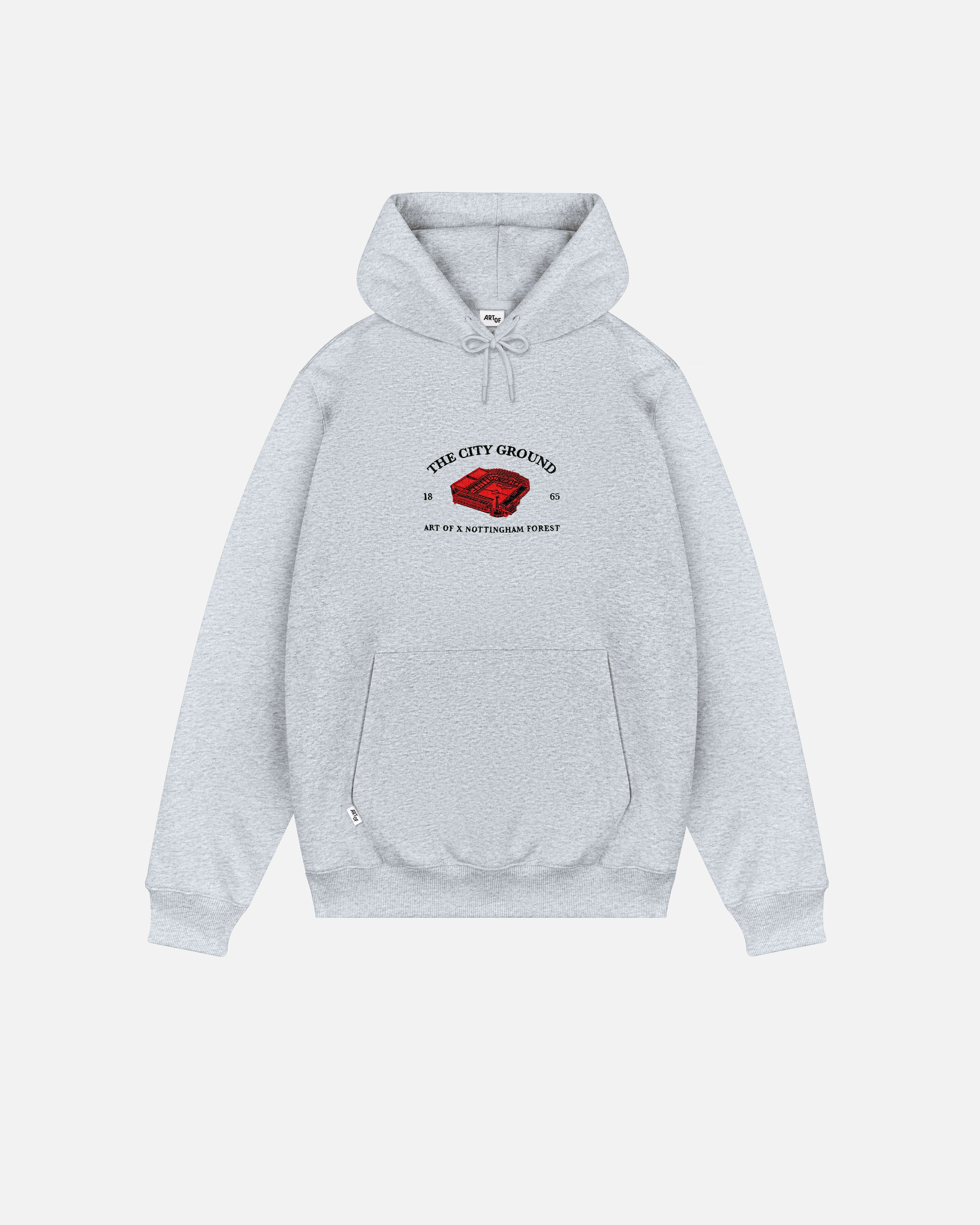 ART OF x Forest Stadium Hoodie | NFFC Grey Embroidered Football Sweat