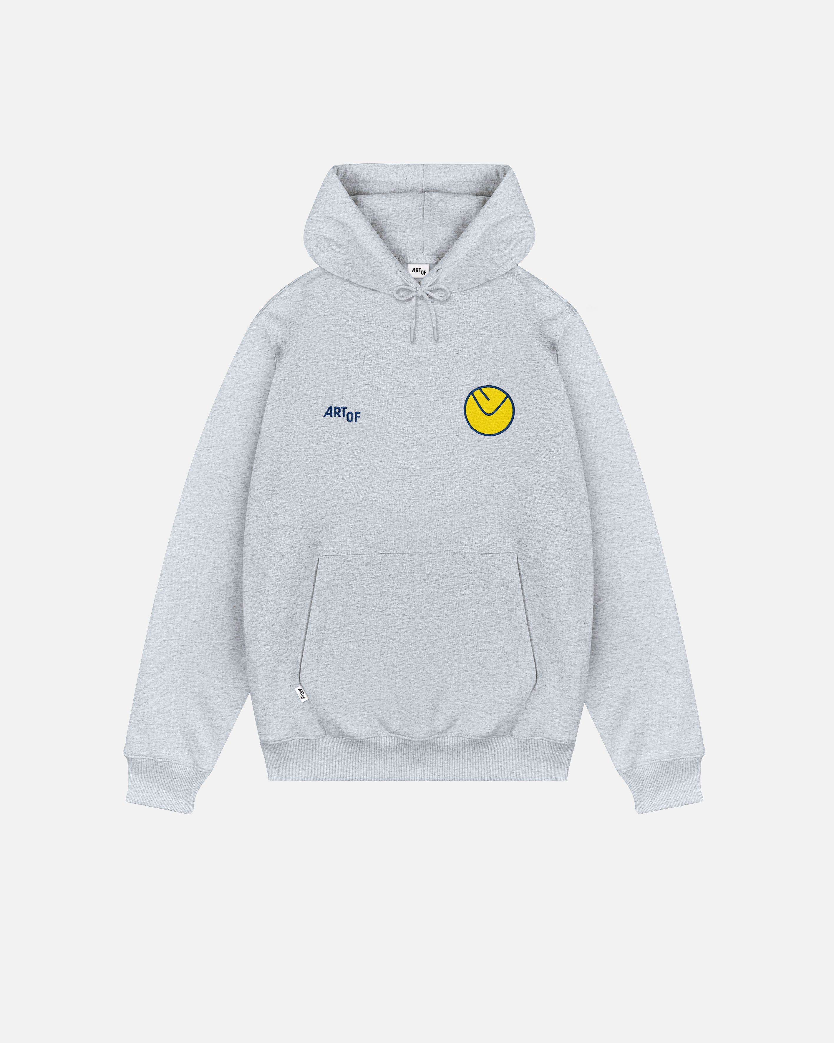 ART OF Football x Leeds United Smiley Embroidered Hoodie | AOF x LUFC