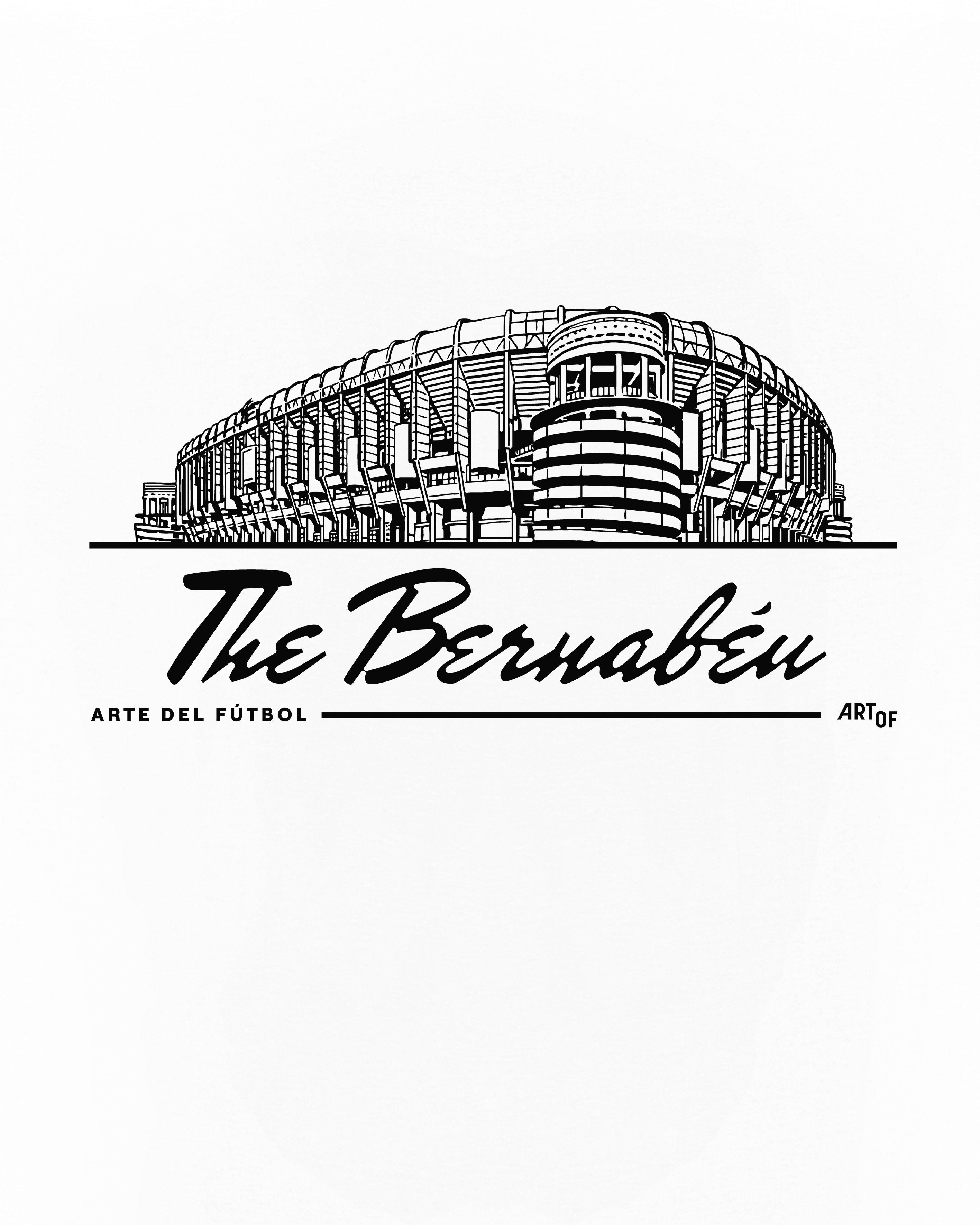 ART OF The Bernabéu Tee | White Graphic Football T-shirt