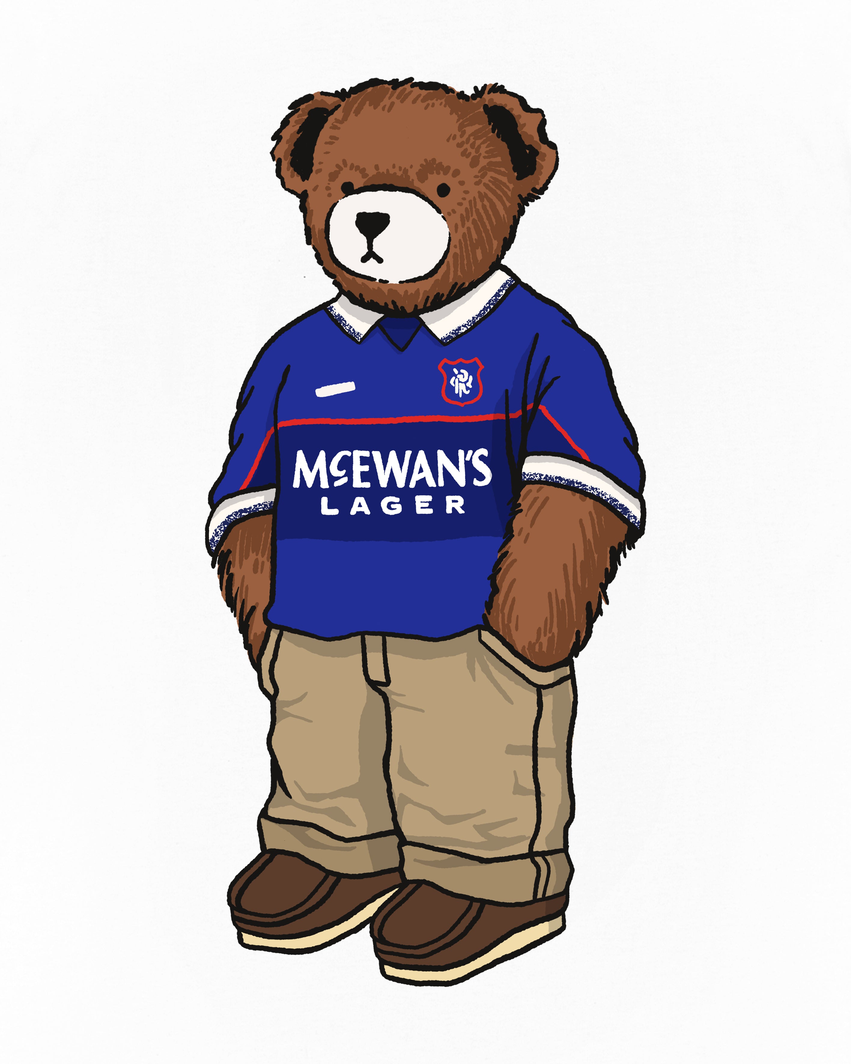 ART OF x Rangers Home Pickles Tee | RFC White Graphic Football T-shirt