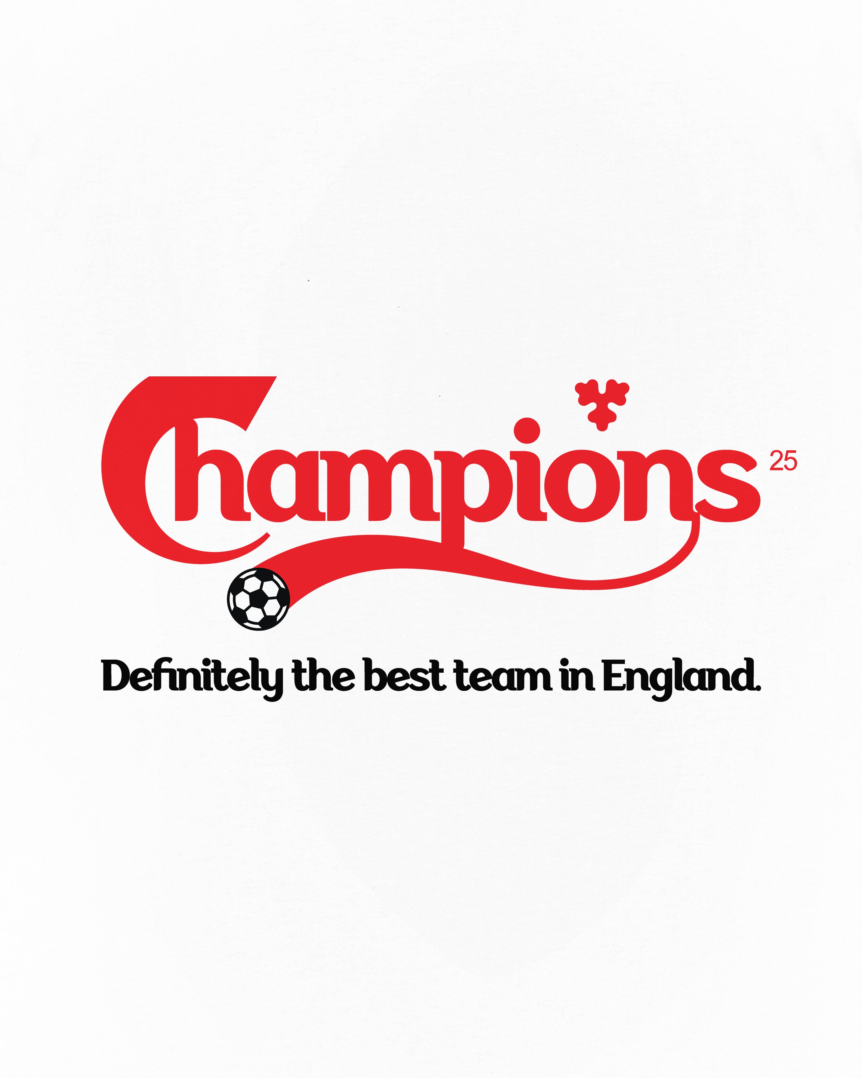 AOF LFC Best Team In England Tee | White T-shirt | Art of Football