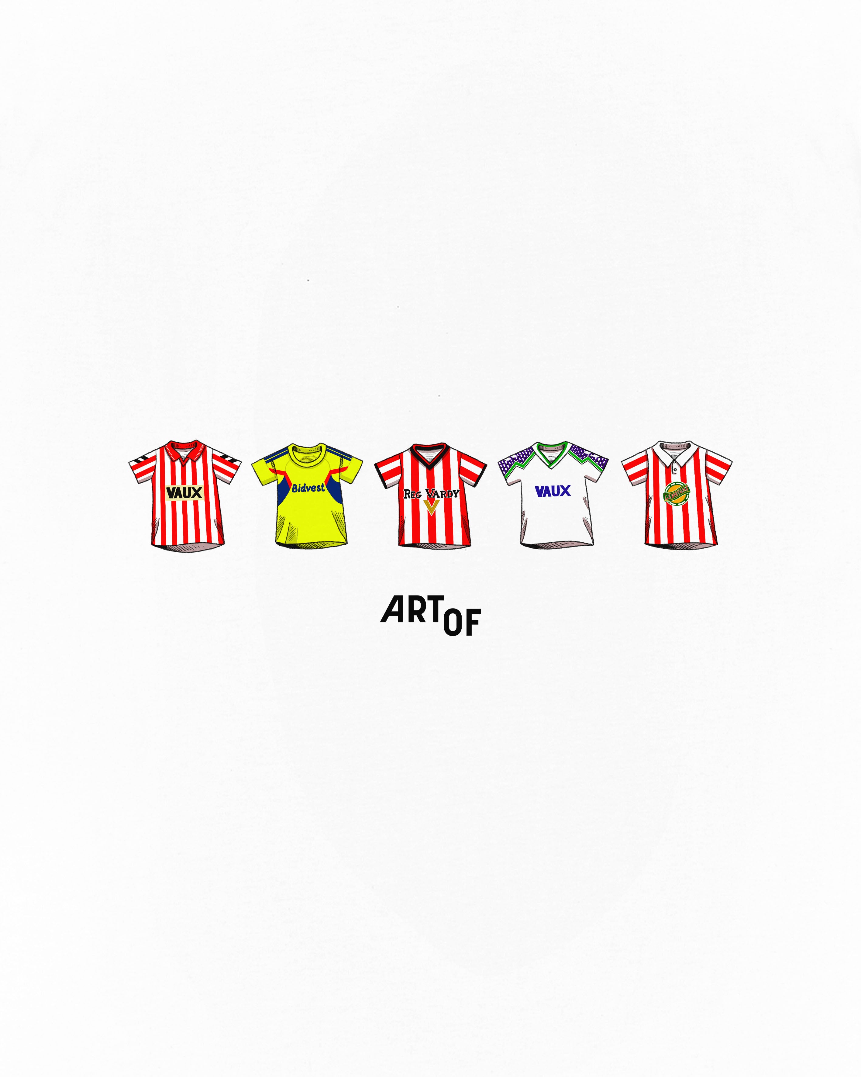 ART OF Sunderland Classics Tee | SAFC White Graphic Football T-shirt