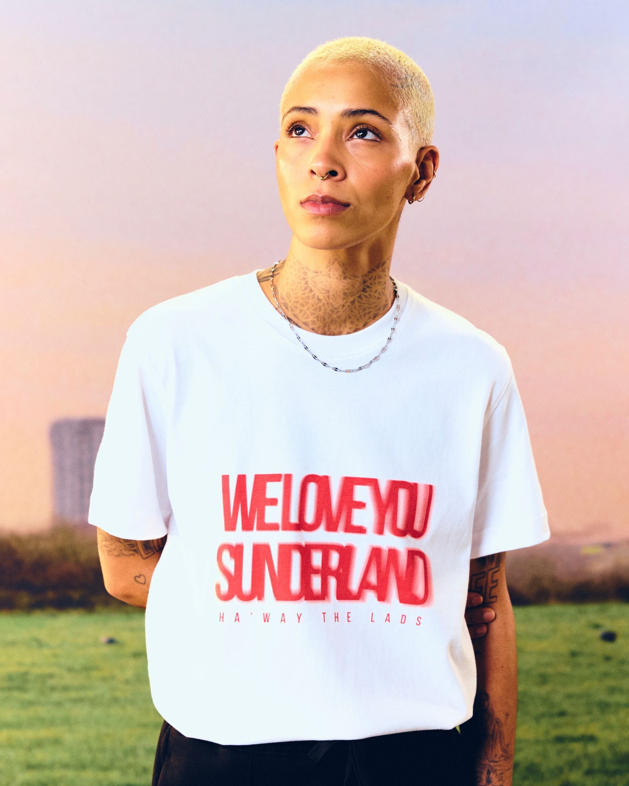 ART OF x Sunderland 00s Graphic Tee | White Graphic Football T-shirt