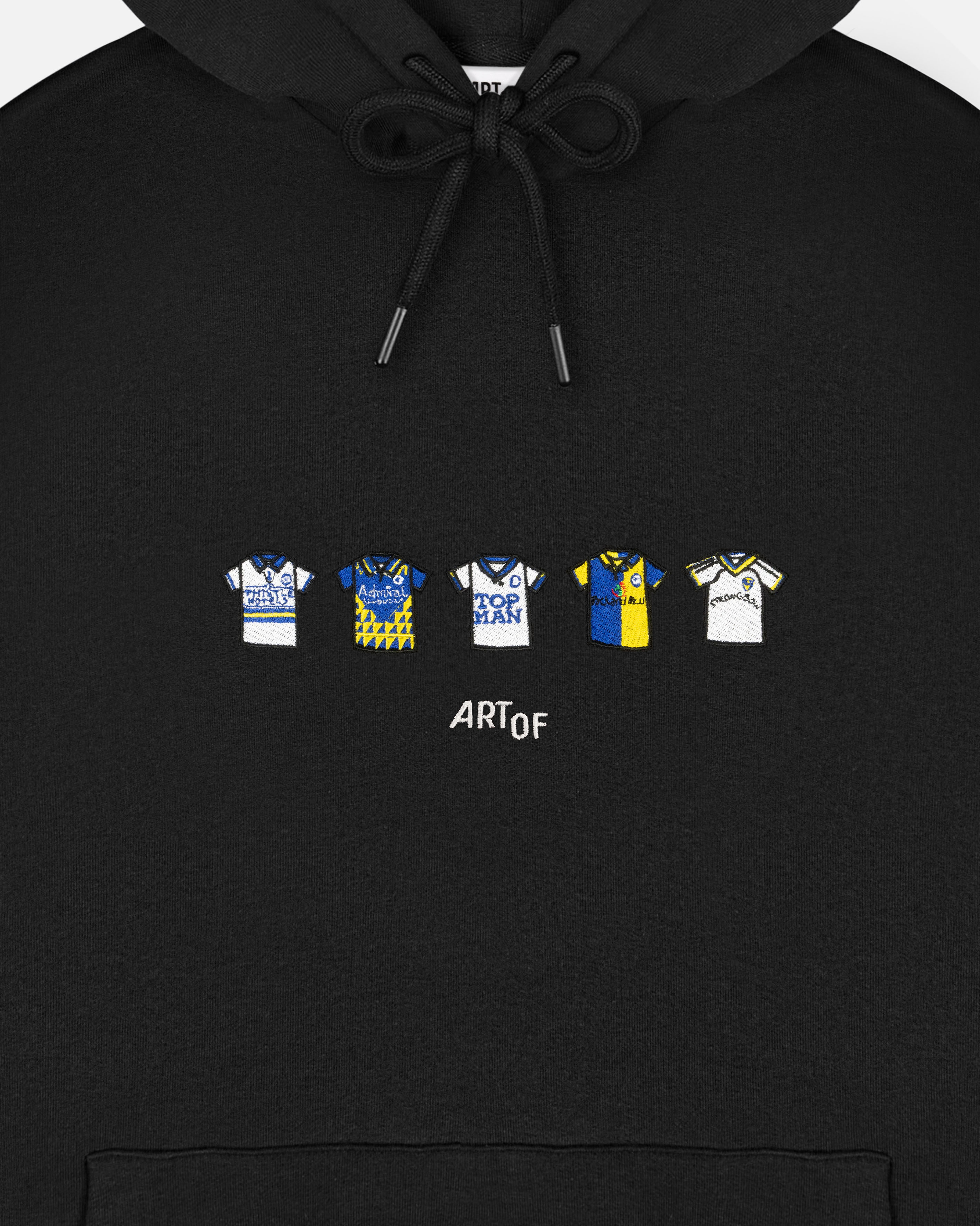 ART OF x Leeds Embroidered Classics Black Hoodie | Shop Football