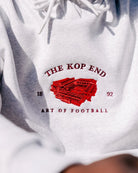 ART OF LFC Stadium Hoodie | Grey Embroidered Football Sweat