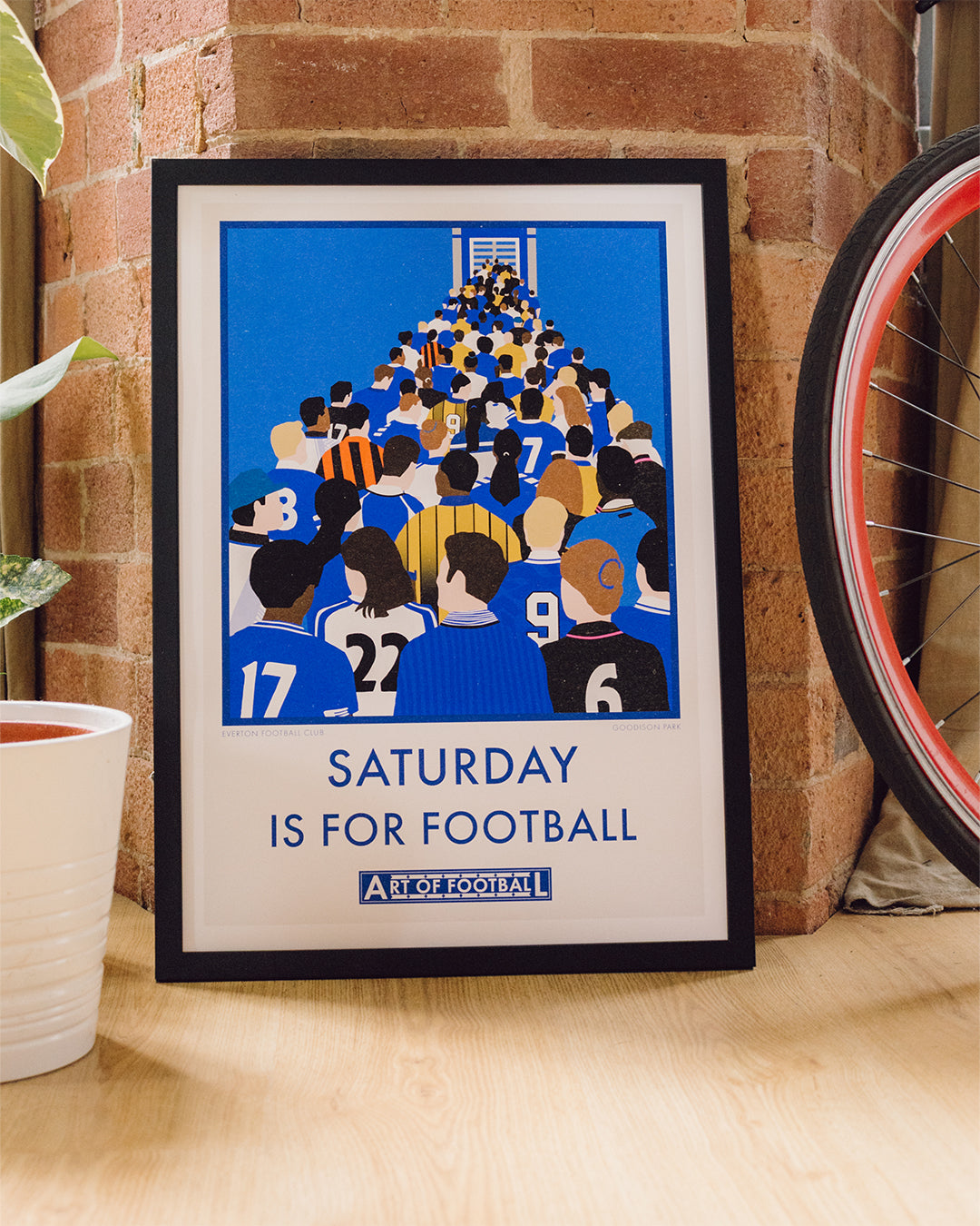 ART OF x Everton Saturday Is For Football Print | EFC Wall Art