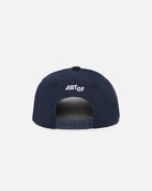 ART OF x Leeds Script Snapback Cap | Navy Embroidered Football Hat
