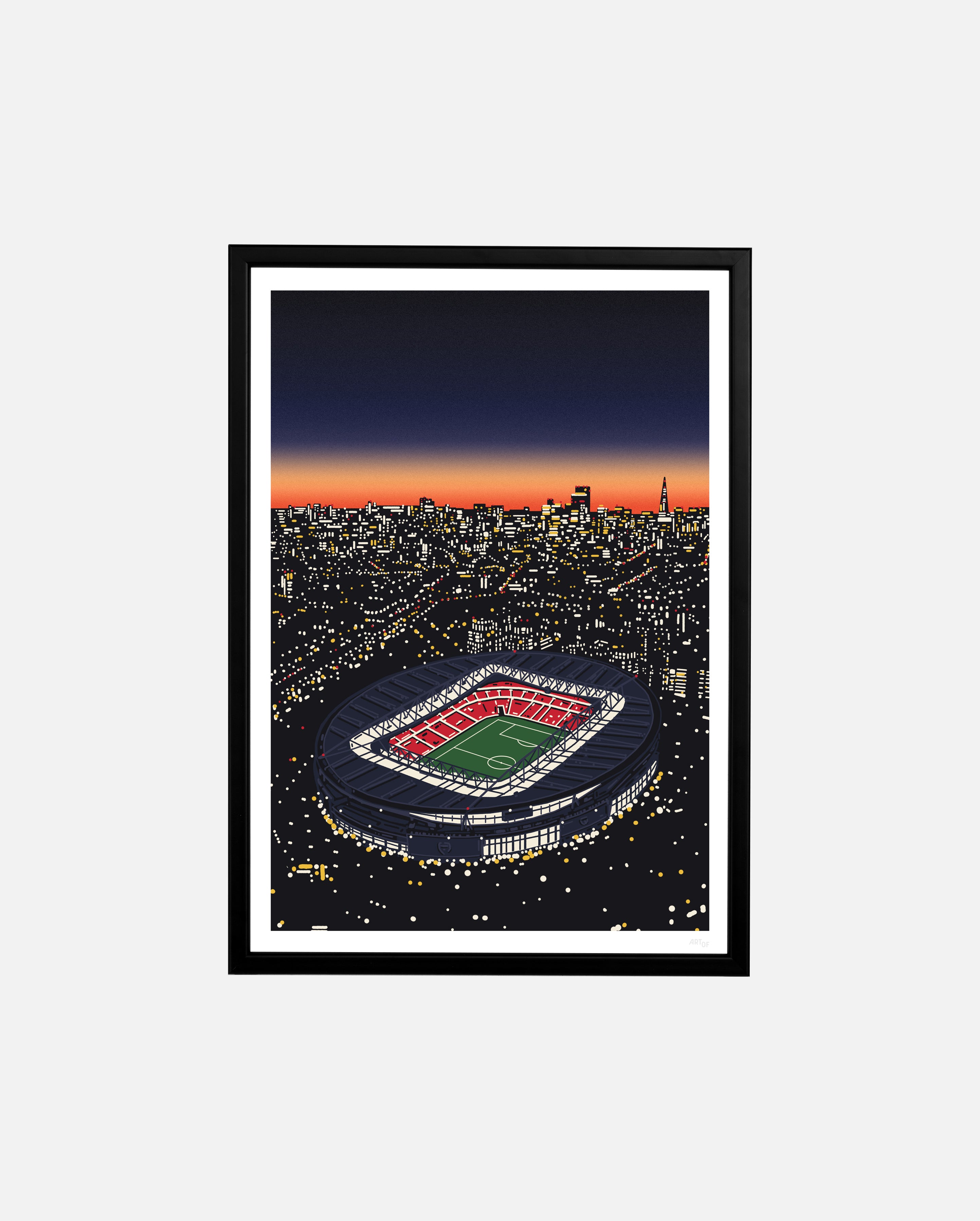 ART OF AFC Under The Lights Framed Print | Football Wall Art