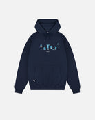 ART OF Football x MCFC Embroidered Icons Navy Hoodie | AOF Sweat
