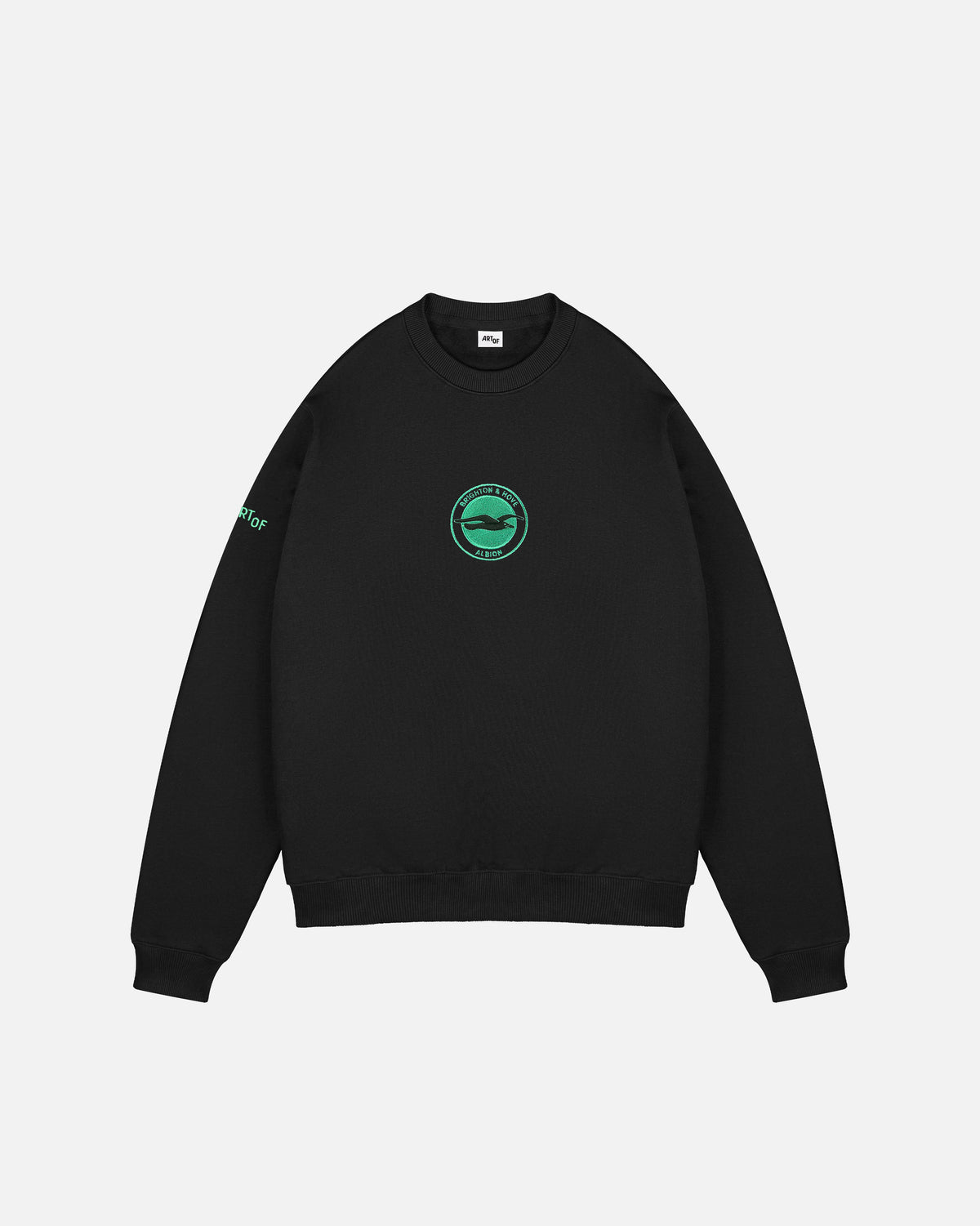 ART OF x Brighton Single Colour Crest Sweat | Black Football Jumper