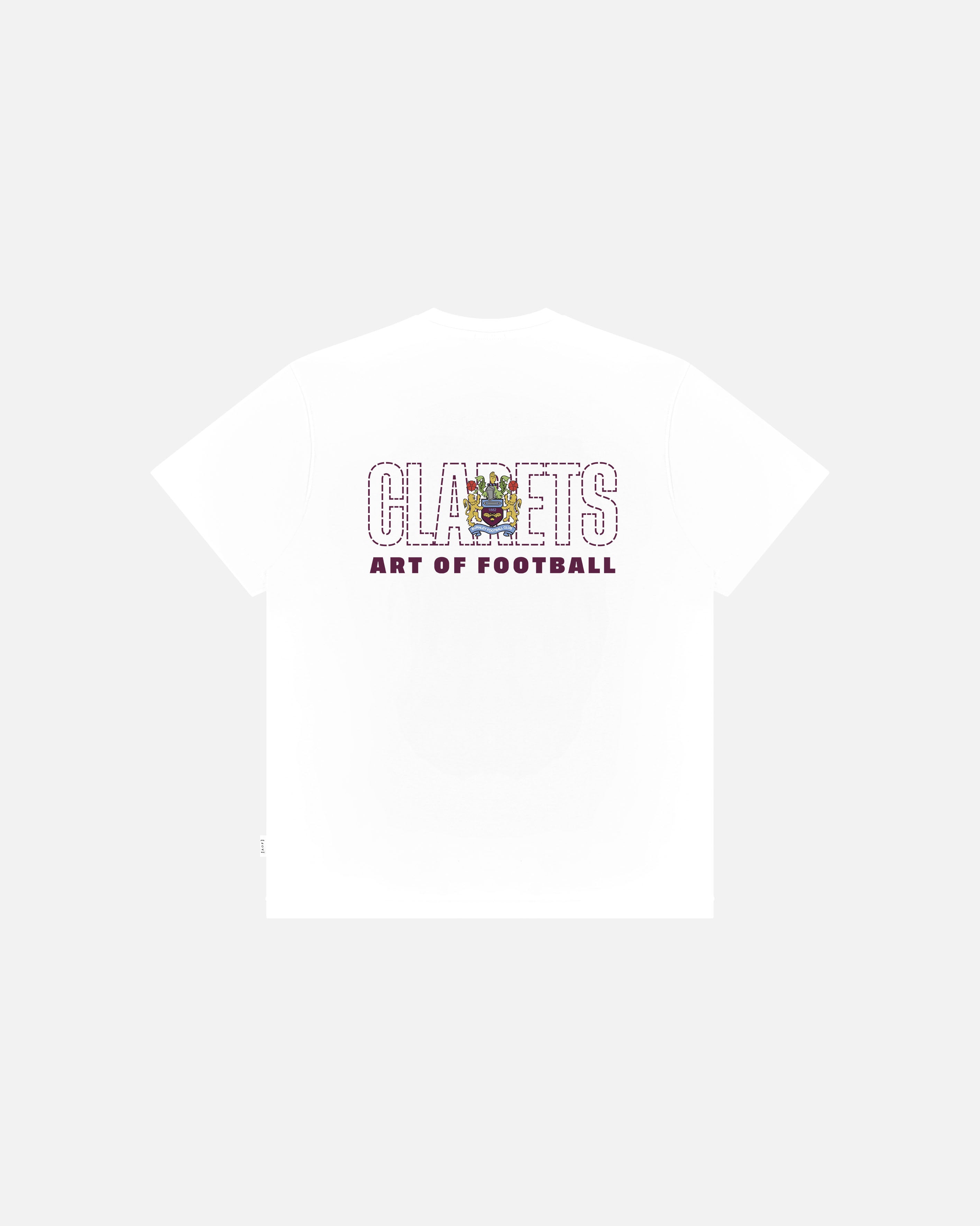 AOF Burnley 90s Tee | White Graphic T-shirt | Art of Football