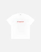 AOF Live Laugh Leah Tee | White Graphic T-shirt | Art of Football