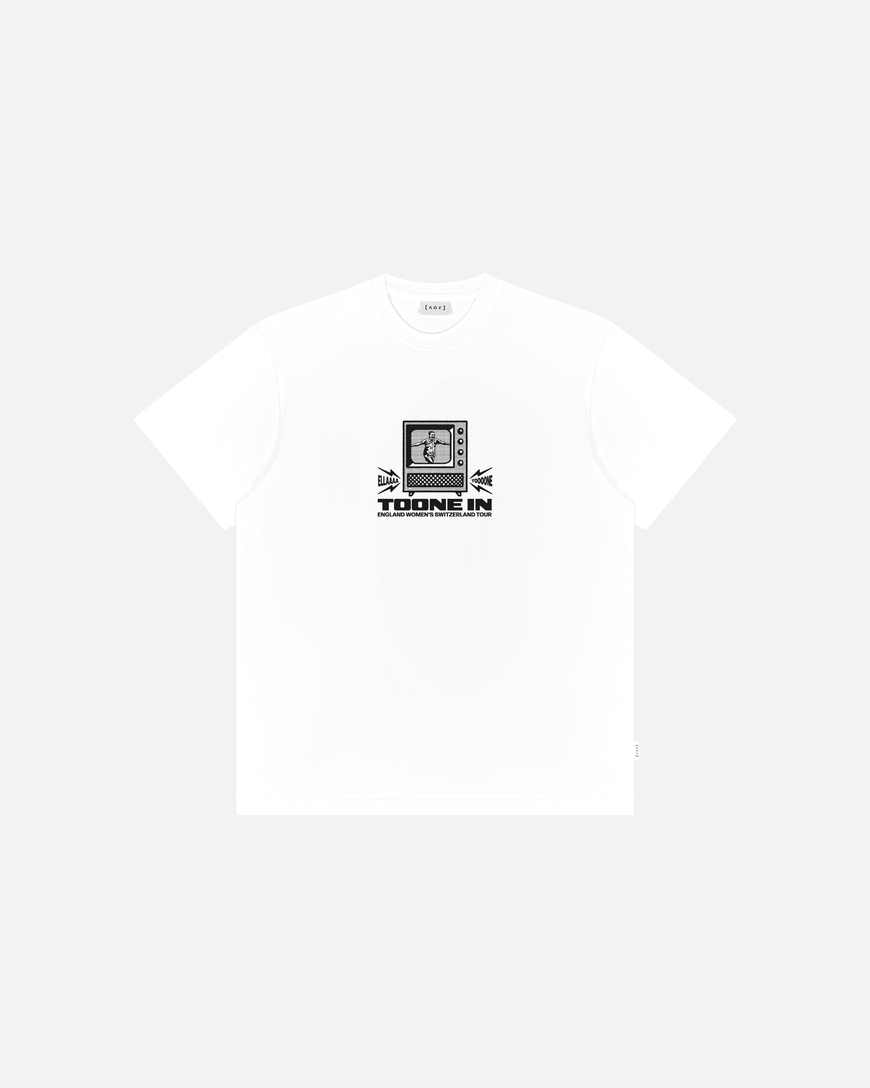 AOF Toone In Tee | White Graphic T-shirt | Art of Football