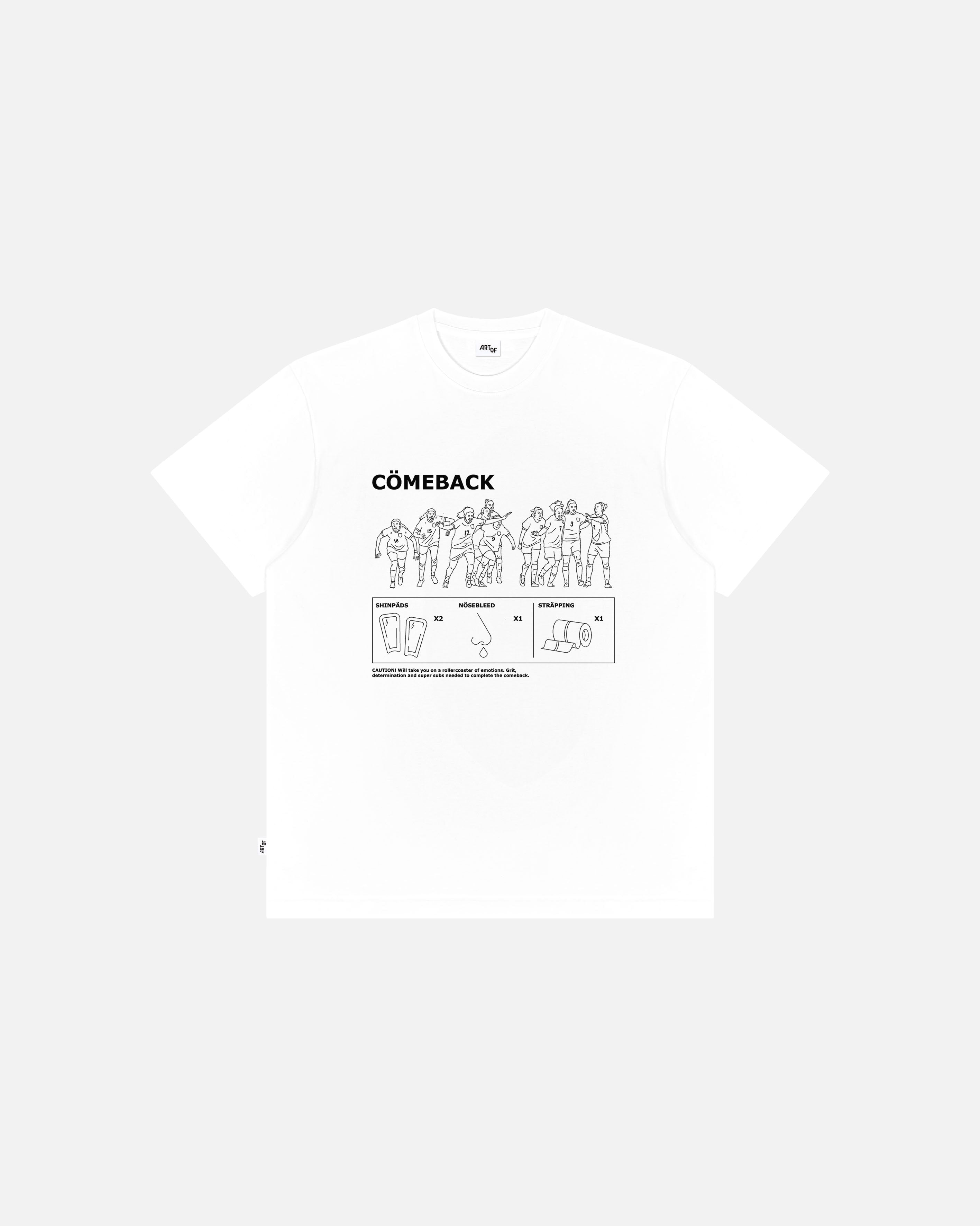 ART OF Football The Cömeback Tee | AOF White Graphic T-shirt