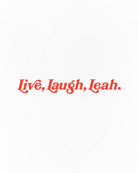 AOF Live Laugh Leah Tee | White Graphic T-shirt | Art of Football